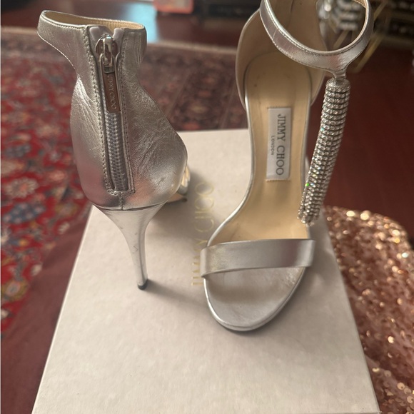 Jimmy Choo Silver Women's Heels - Picture 4 of 7